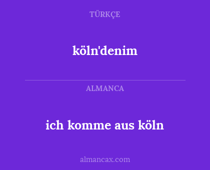 ich komme aus köln - köln'denim