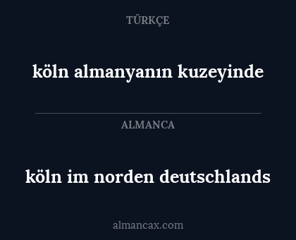 köln im norden deutschlands - köln almanyanın kuzeyinde