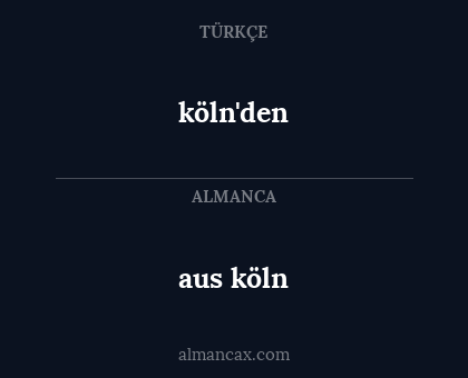 köln'den - aus köln