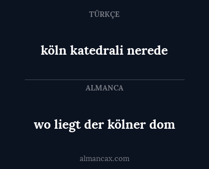 köln katedrali nerede - wo liegt der kölner dom