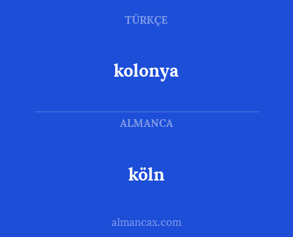 köln - kolonya