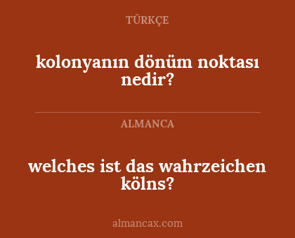 kolonyanın dönüm noktası nedir? - welches ist das wahrzeichen kölns?