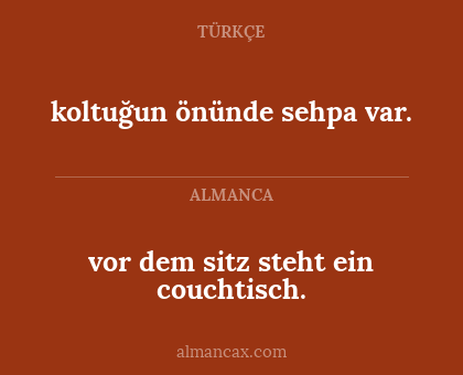 vor dem sitz steht ein couchtisch. - koltuğun önünde sehpa var.