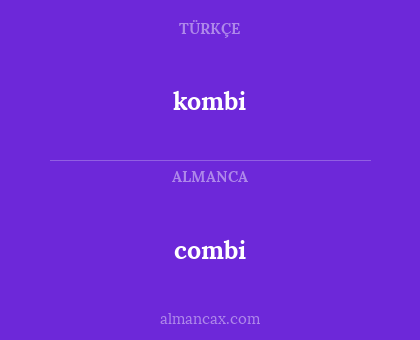 combi - kombi