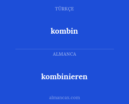 kombin - kombinieren