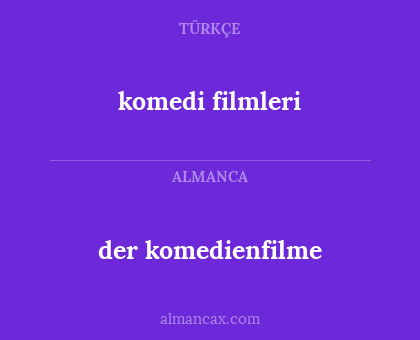 komedi filmleri - der komedienfilme