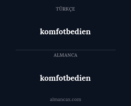komfotbedien - komfotbedien