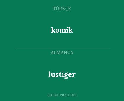 komik - lustiger