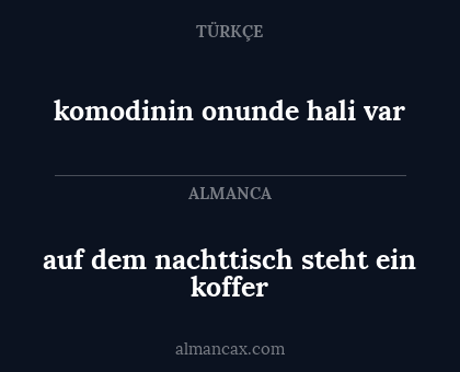 auf dem nachttisch steht ein koffer - komodinin onunde hali var