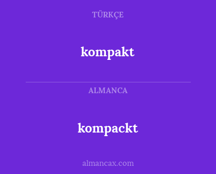 kompakt - kompackt