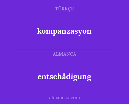entschädigung - kompanzasyon