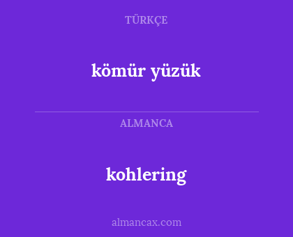 kohlering - kömür yüzük