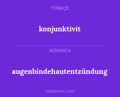 augenbindehautentzündung - konjunktivit
