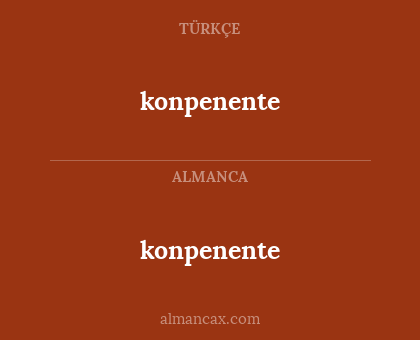 konpenente - konpenente
