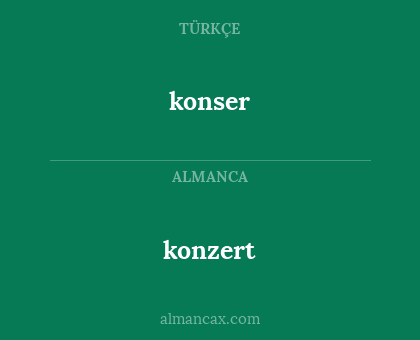 konser - konzert