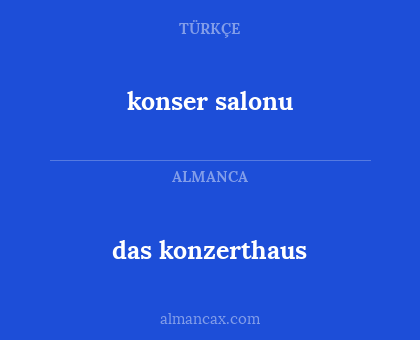 das konzerthaus - konser salonu
