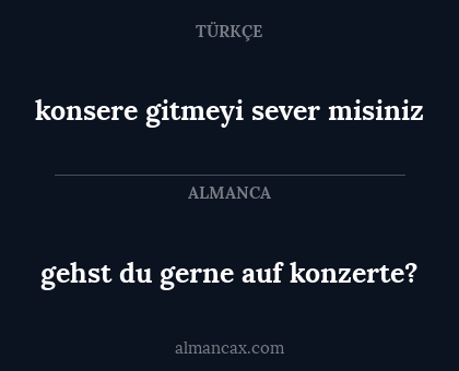konsere gitmeyi sever misiniz - gehst du gerne auf konzerte?