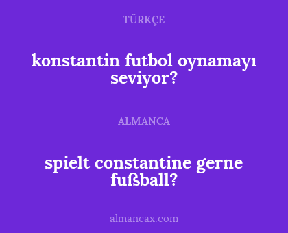 spielt constantine gerne fußball? - konstantin futbol oynamayı seviyor?
