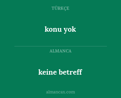konu yok - keine betreff