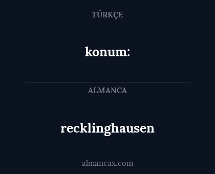 recklinghausen - konum: