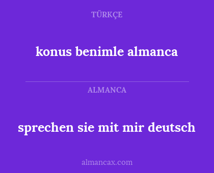 konus benimle almanca - sprechen sie mit mir deutsch