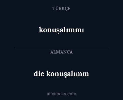 die konuşalımm - konuşalımmı