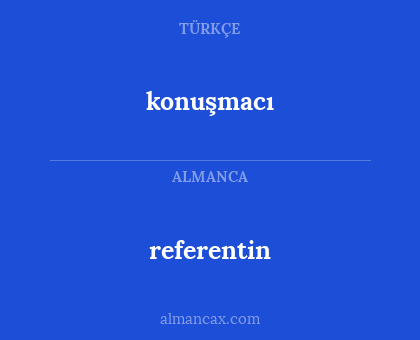 konuşmacı - referentin