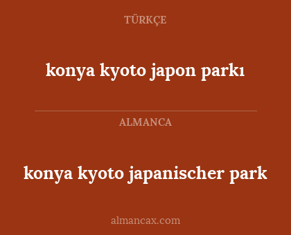konya kyoto japanischer park - konya kyoto japon parkı