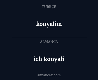 ich konyali - konyalim