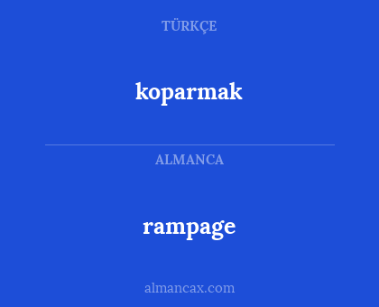 rampage - koparmak