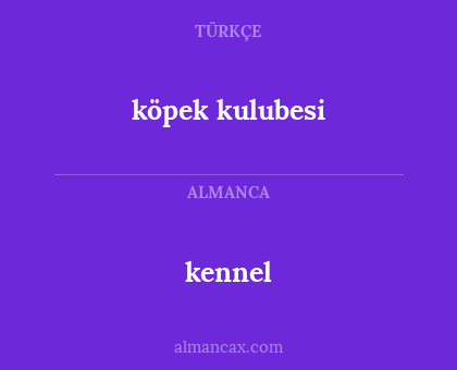 kennel - köpek kulubesi