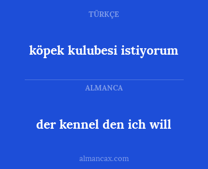 der kennel den ich will - köpek kulubesi istiyorum