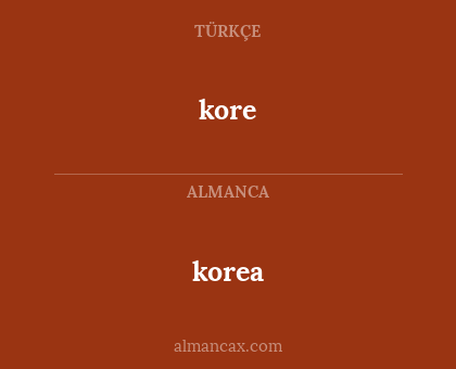 kore - korea