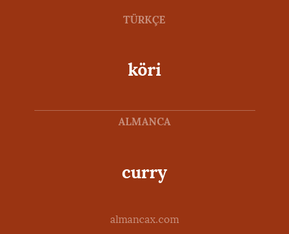 curry - köri