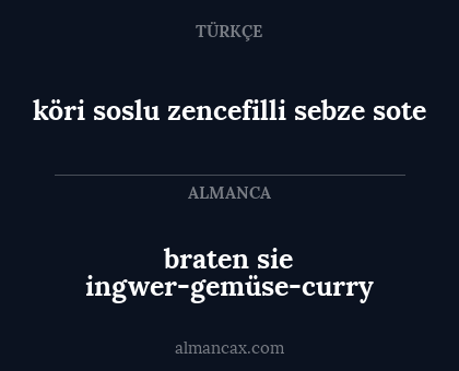 köri soslu zencefilli sebze sote - braten sie ingwer-gemüse-curry