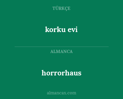 horrorhaus - korku evi