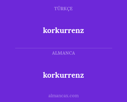 korkurrenz - korkurrenz
