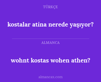 kostalar atina nerede yaşıyor? - wohnt kostas wohen athen?