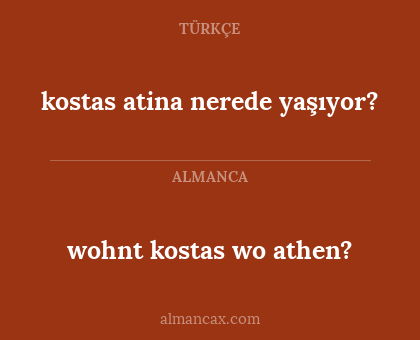kostas atina nerede yaşıyor? - wohnt kostas wo athen?