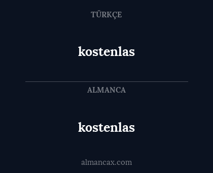 kostenlas - kostenlas