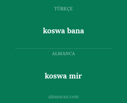 koswa mir - koswa bana