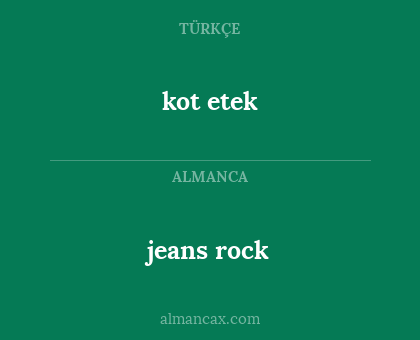 jeans rock - kot etek