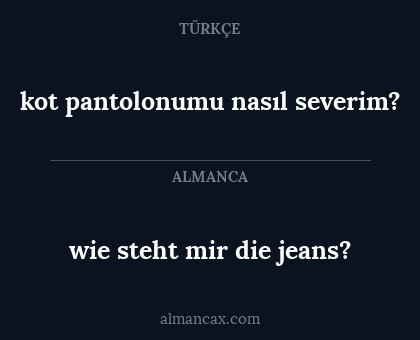 wie steht mir die jeans? - kot pantolonumu nasıl severim?