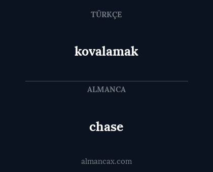 chase - kovalamak