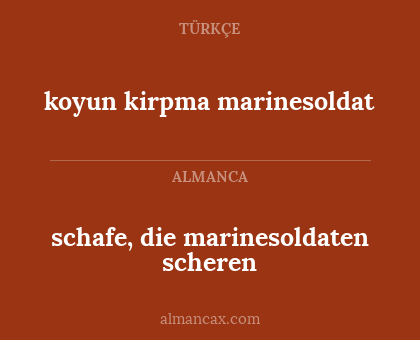 schafe, die marinesoldaten scheren - koyun kirpma marinesoldat