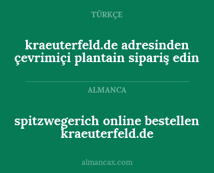 spitzwegerich online bestellen
kraeuterfeld.de - kraeuterfeld.de adresinden çevrimiçi plantain sipariş edin