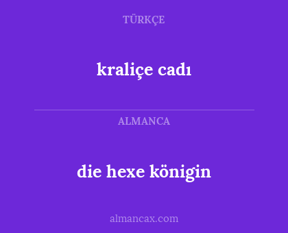 kraliçe cadı - die hexe königin