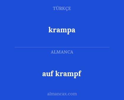auf krampf - krampa