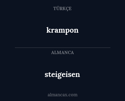 krampon - steigeisen