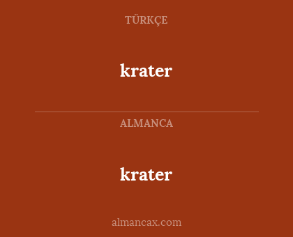 krater - krater